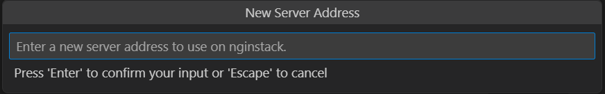New Server Address